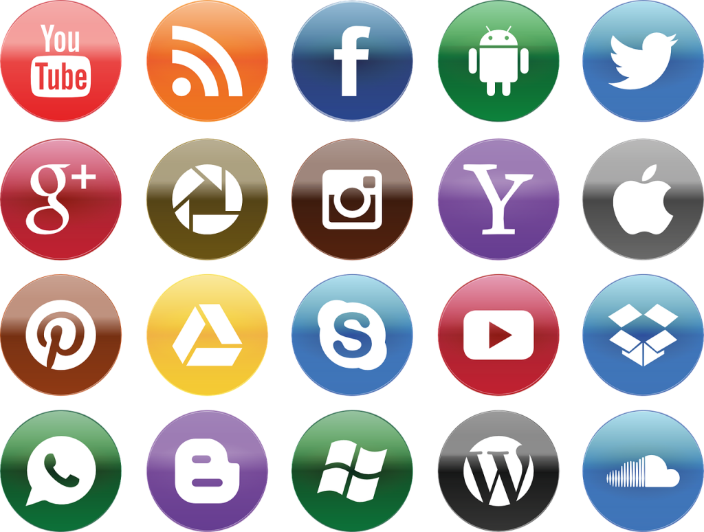 social media icons, social media, icon set
