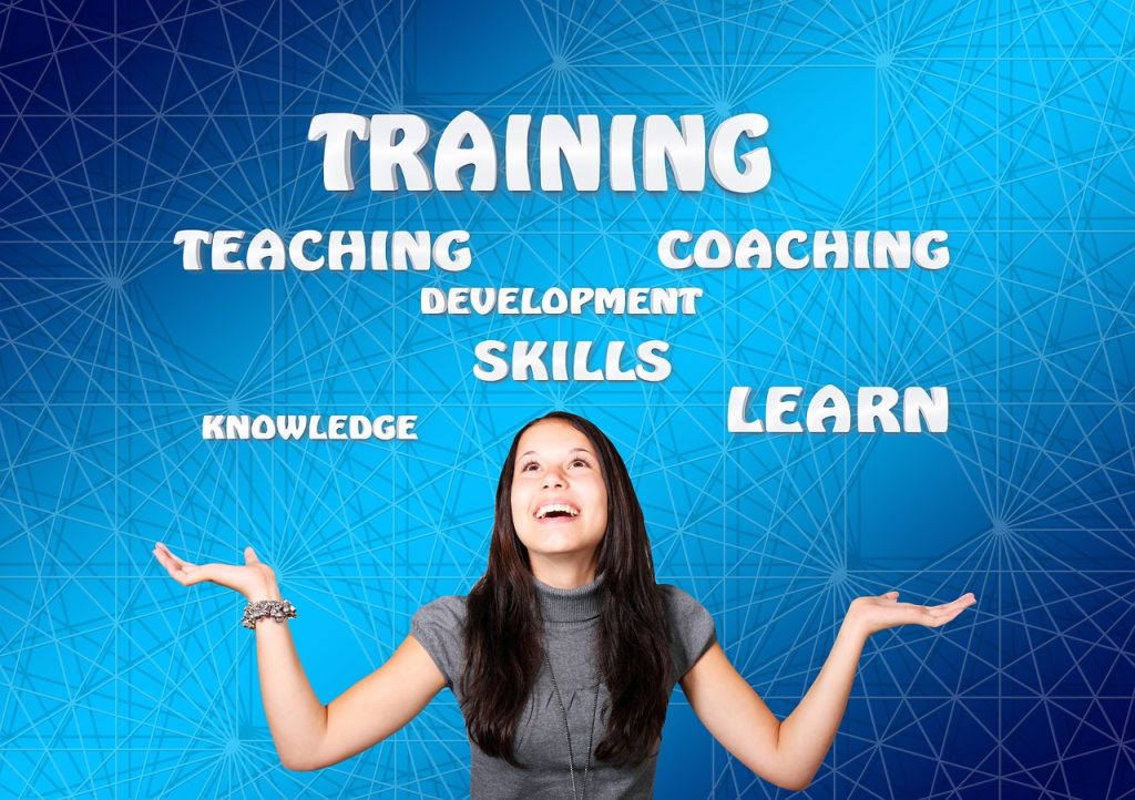 training, woman, girl, tutor