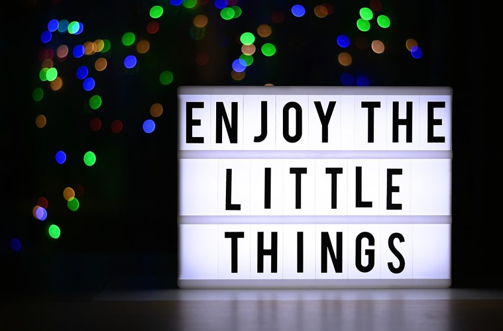 the little things of life, enjoy, gratitude