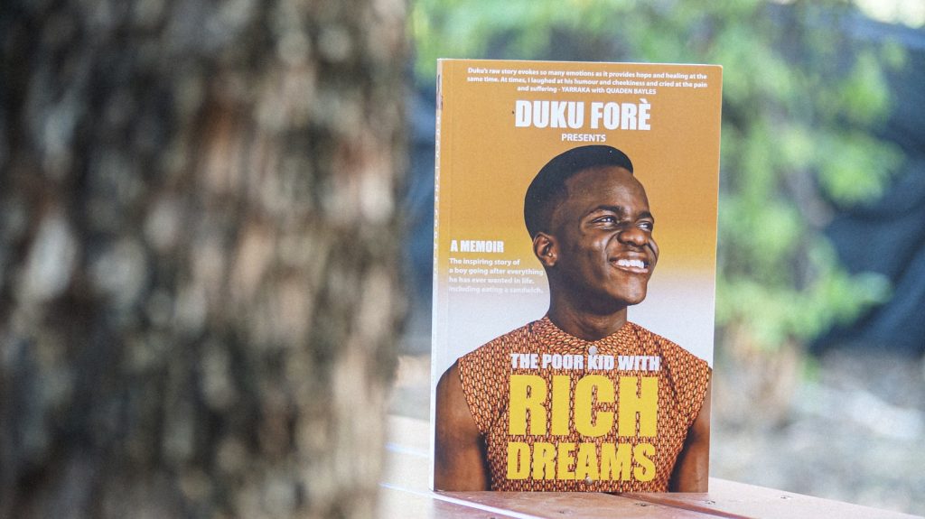A Book Titled "Poor Kid With Rich Dreams".